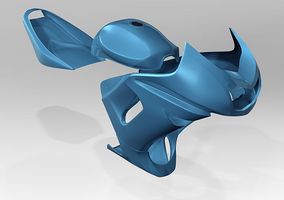 Illustration d'un carénage de moto