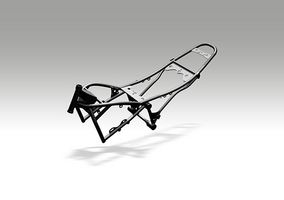 Illustration d'un cadre de châssis de moto