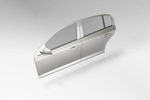 Illustration des portes avant et arrière gauches d'une automobile