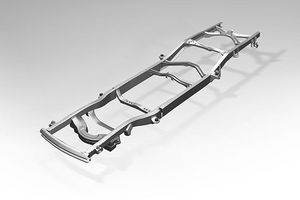 Illustration d'un cadre de châssis de camion ou de camionnette