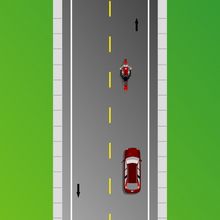 Sign with a pedestrian, an arrow and a “yield” symbol. This sign indicates a pedestrian crosswalk.