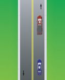 Illustration of a pedestrian traffic light showing a flashing orange hand and a countdown timer indicating zero, thus prohibiting pedestrians from crossing.