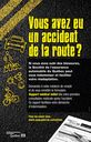 Accident route affiche