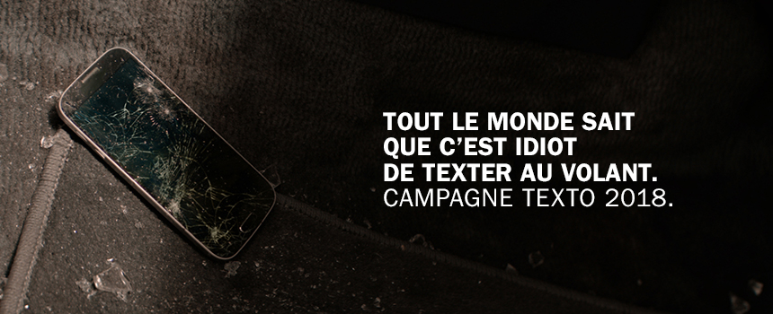 Banniere campagne cellulaire texto 2018