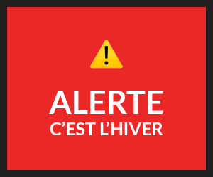 Alerte c'est l'hiver ! Déneige complètement ton auto. Un message de la Société de l'assurance automobile du Québec.