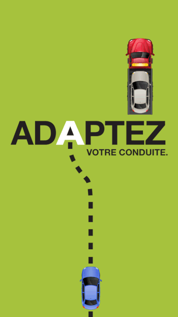 Bannière Adaptez votre conduite.