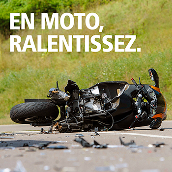 En moto, ralentissez banner