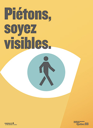 Affichage numérique Piétons, soyez visibles