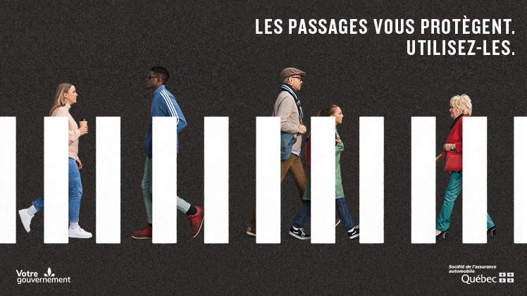 Affiche Les passages vous protègent. Utilisez-les.